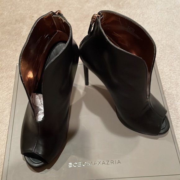BCBG Black Leather Booties - Picture 10 of 12